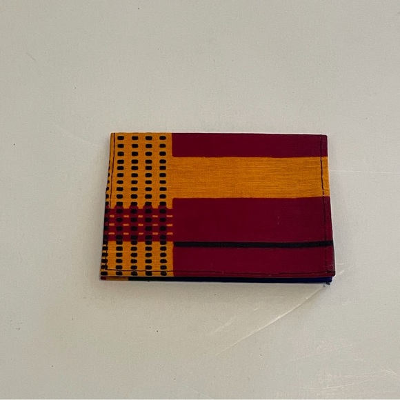 Handmade African Print Ankara Multicolor Bohemian Cotton Cardholder - Picture 1 of 5